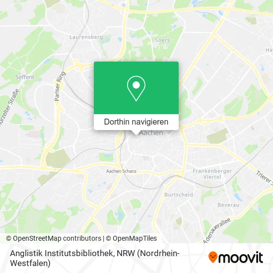 Anglistik Institutsbibliothek Karte