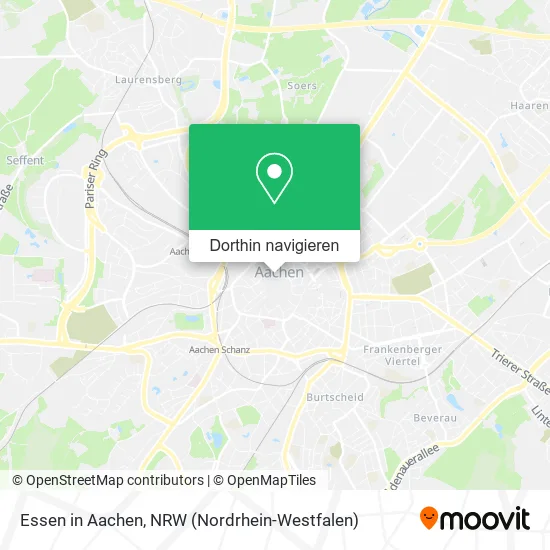 Essen in Aachen Karte