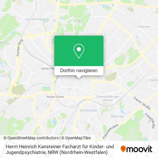 Herrn Heinrich Kansteiner Facharzt für Kinder- und Jugendpsychiatrie Karte