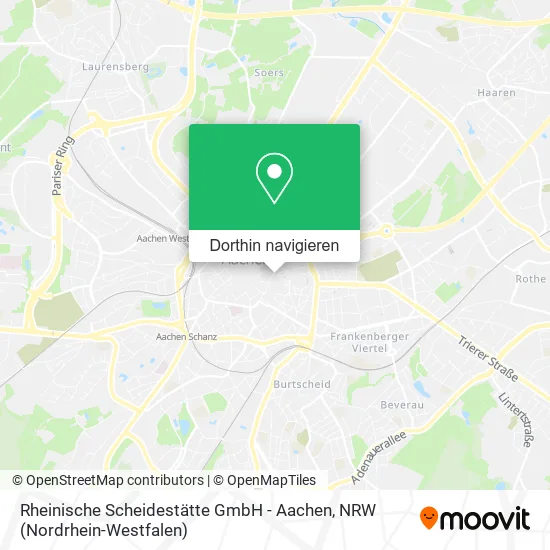 Rheinische Scheidestätte GmbH - Aachen Karte
