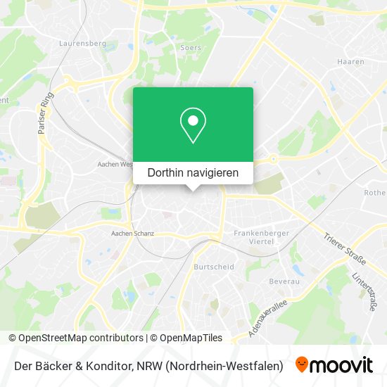 Der Bäcker & Konditor Karte