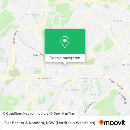 Der Bäcker & Konditor Karte