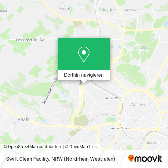 Swift Clean Facility Karte