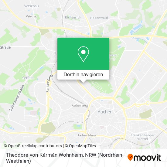 Theodore-von-Kármán Wohnheim Karte