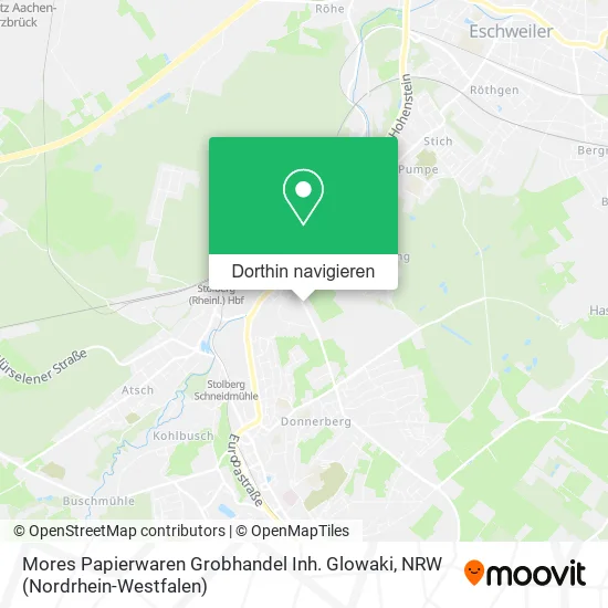 Mores Papierwaren Grobhandel Inh. Glowaki Karte