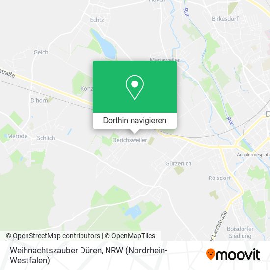 Weihnachtszauber Düren Karte