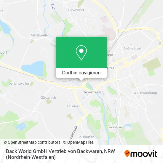 Back World GmbH Vertrieb von Backwaren Karte