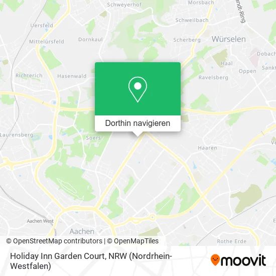 Holiday Inn Garden Court Karte