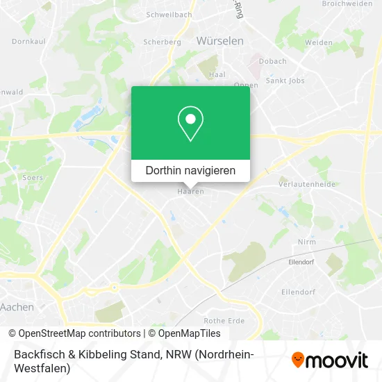 Backfisch & Kibbeling Stand Karte