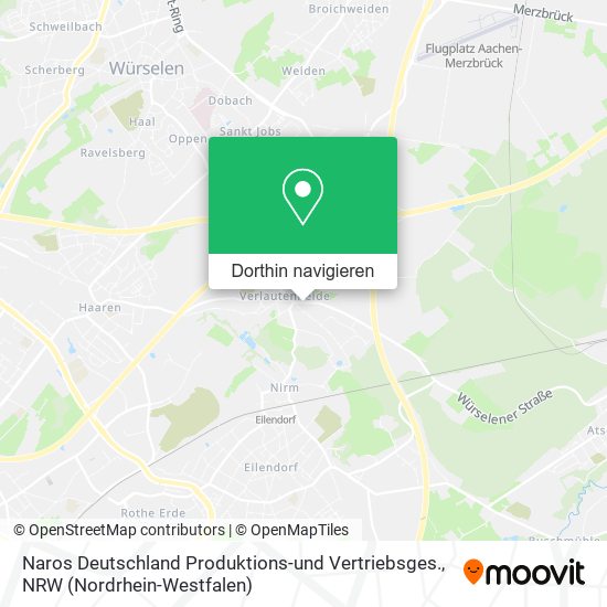 Naros Deutschland Produktions-und Vertriebsges. Karte