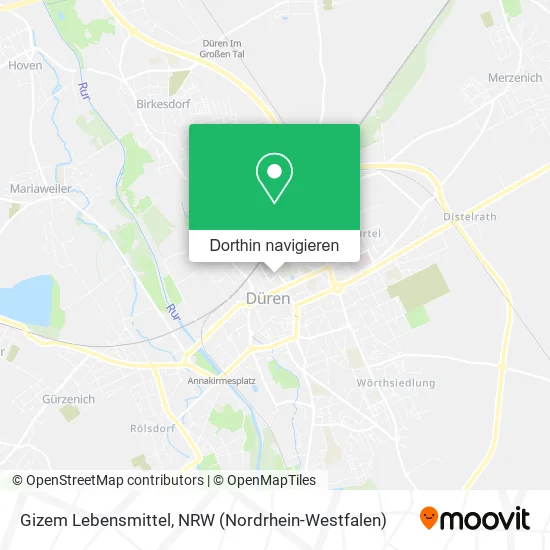 Gizem Lebensmittel Karte