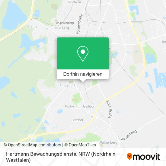 Hartmann Bewachungsdienste Karte