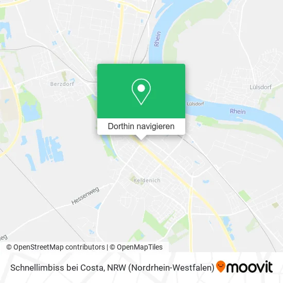 Schnellimbiss bei Costa Karte