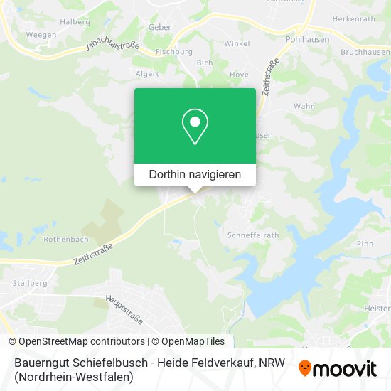 Bauerngut Schiefelbusch - Heide Feldverkauf Karte