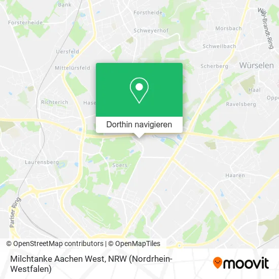 Milchtanke Aachen West Karte