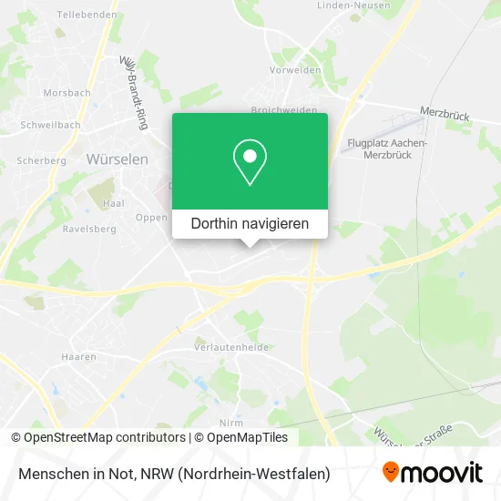 Menschen in Not Karte