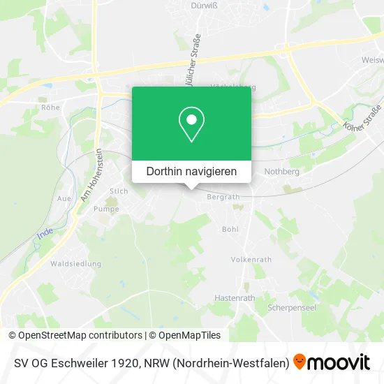 SV OG Eschweiler 1920 Karte