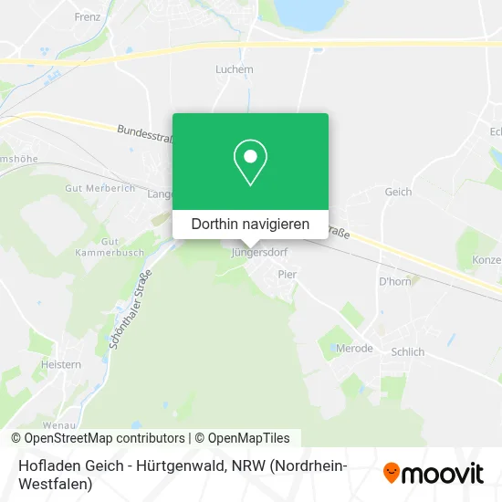 Hofladen Geich - Hürtgenwald Karte