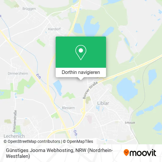 Günstiges Jooma Webhosting Karte