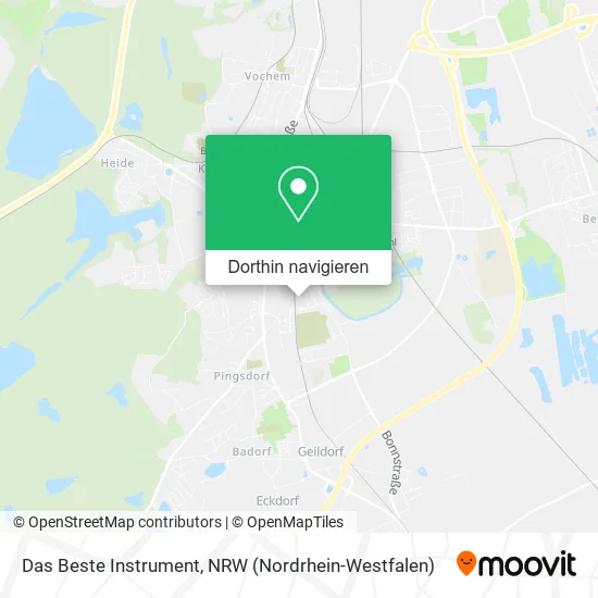 Das Beste Instrument Karte