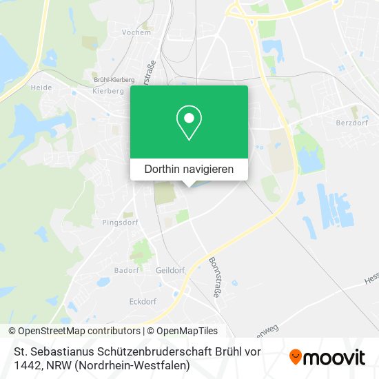 St. Sebastianus Schützenbruderschaft Brühl vor 1442 Karte