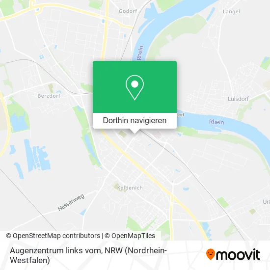 Augenzentrum links vom Karte
