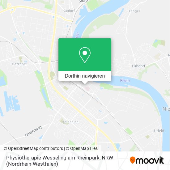 Physiotherapie Wesseling am Rheinpark Karte