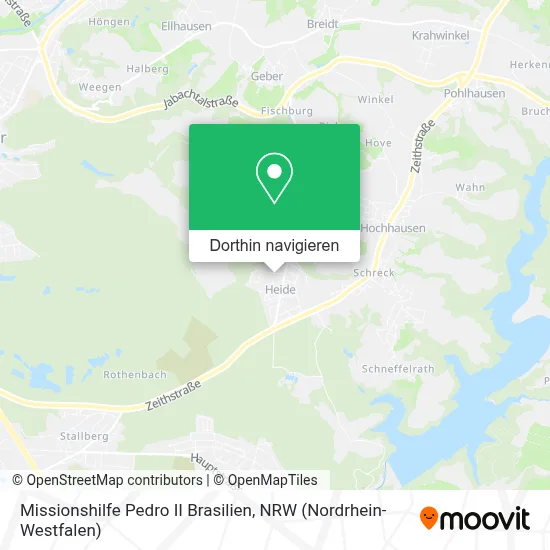 Missionshilfe Pedro II Brasilien Karte