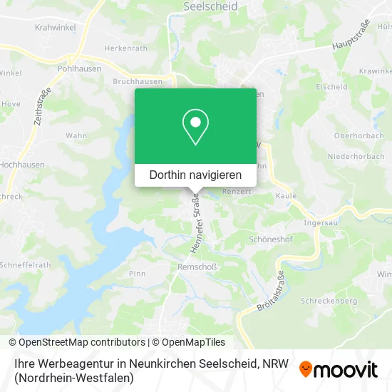 Ihre Werbeagentur in Neunkirchen Seelscheid Karte