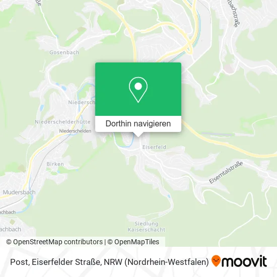 Post, Eiserfelder Straße Karte