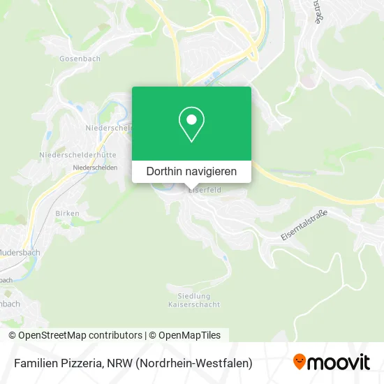 Familien Pizzeria Karte