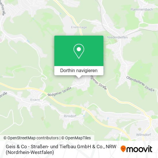 Geis & Co - Straßen- und Tiefbau GmbH & Co. Karte