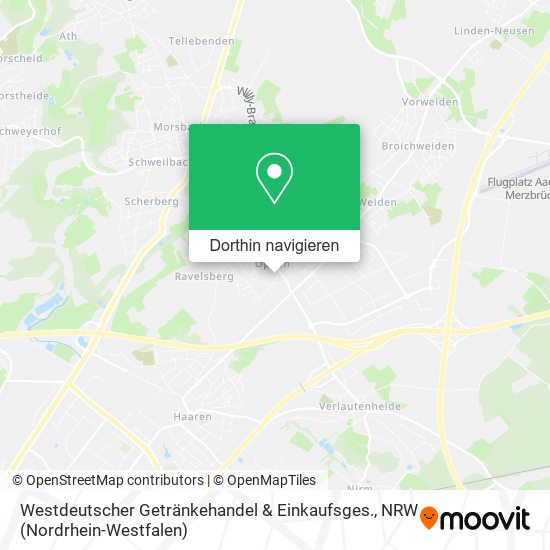 Westdeutscher Getränkehandel & Einkaufsges. Karte