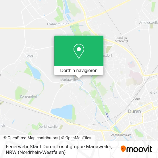 Feuerwehr Stadt Düren Löschgruppe Mariaweiler Karte
