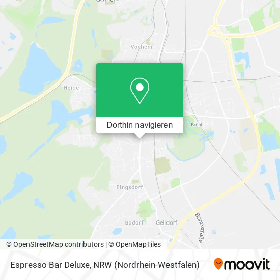 Espresso Bar Deluxe Karte