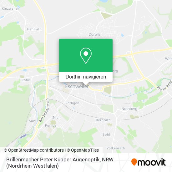 Brillenmacher Peter Küpper Augenoptik Karte