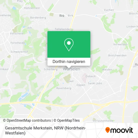 Gesamtschule Merkstein Karte