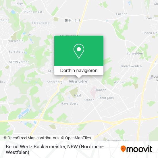 Bernd Wertz Bäckermeister Karte