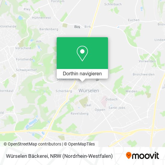 Würselen Bäckerei Karte