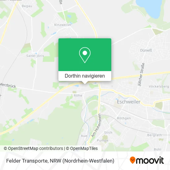 Felder Transporte Karte