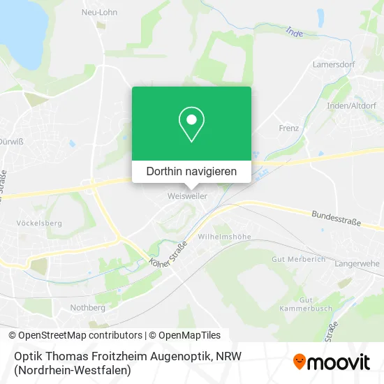 Optik Thomas Froitzheim Augenoptik Karte