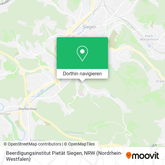 Beerdigungsinstitut Pietät Siegen Karte