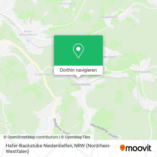 Hafer-Backstube Niederdielfen Karte