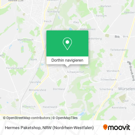 Hermes Paketshop Karte