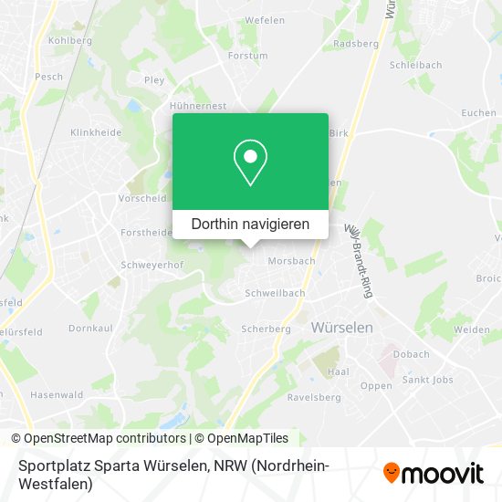 Sportplatz Sparta Würselen Karte