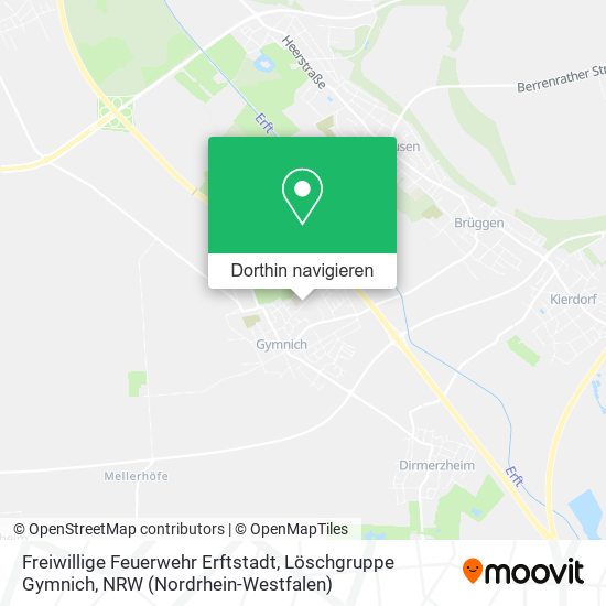Freiwillige Feuerwehr Erftstadt, Löschgruppe Gymnich Karte