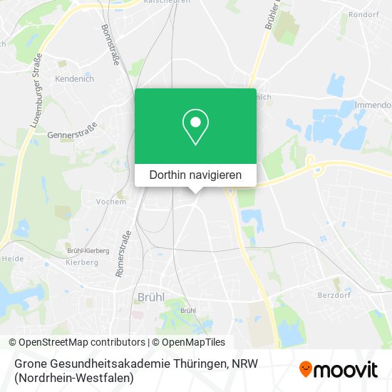 Grone Gesundheitsakademie Thüringen Karte
