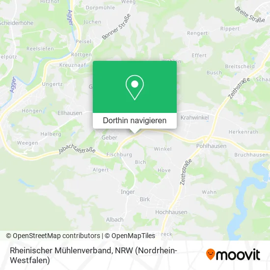 Rheinischer Mühlenverband Karte