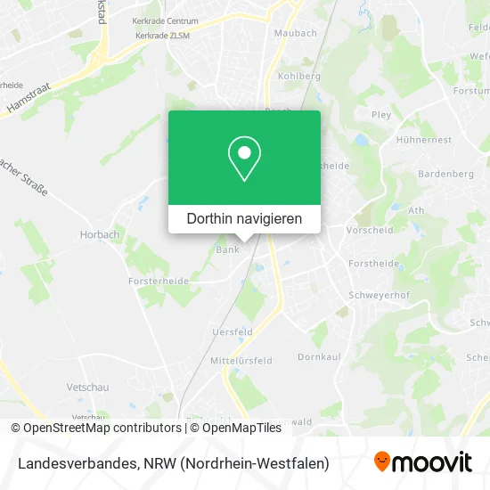 Landesverbandes Karte