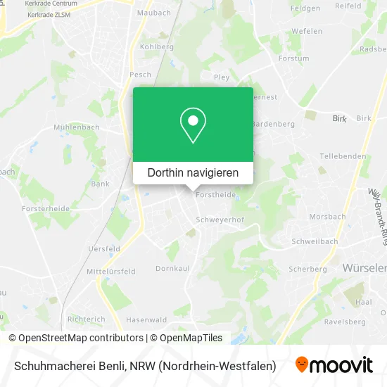 Schuhmacherei Benli Karte